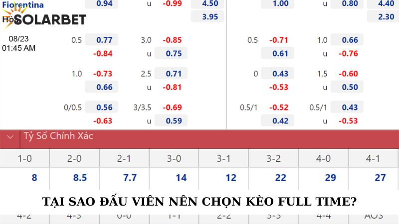 Tại sao đấu viên nên chọn kèo full time?